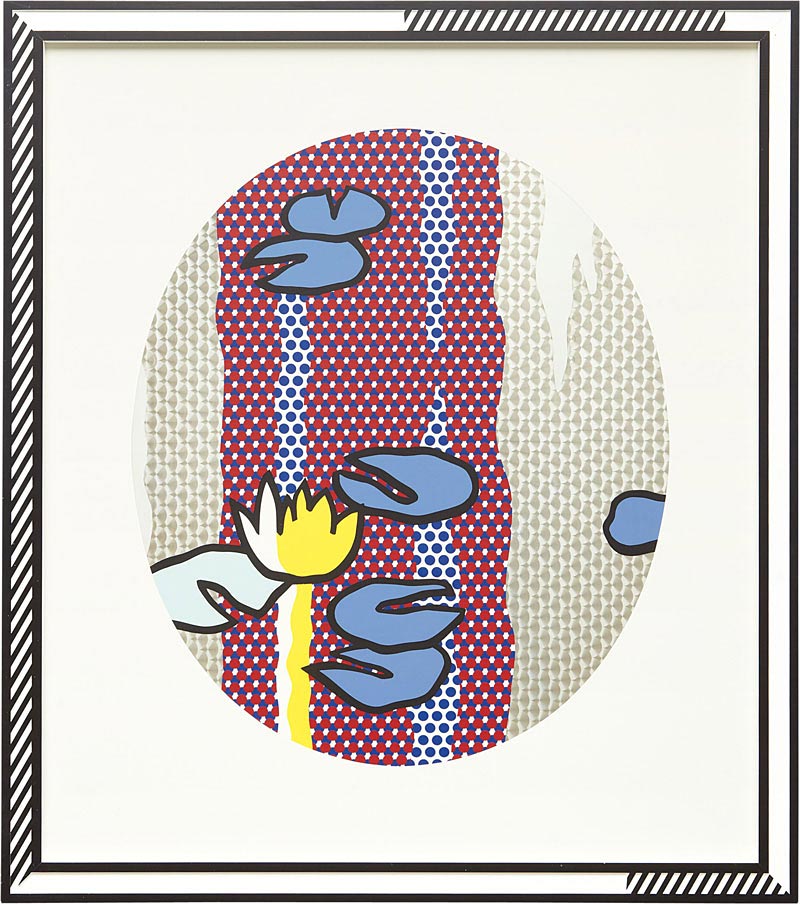 Roy Lichtenstein Water Lilies - Blue Lily Pads